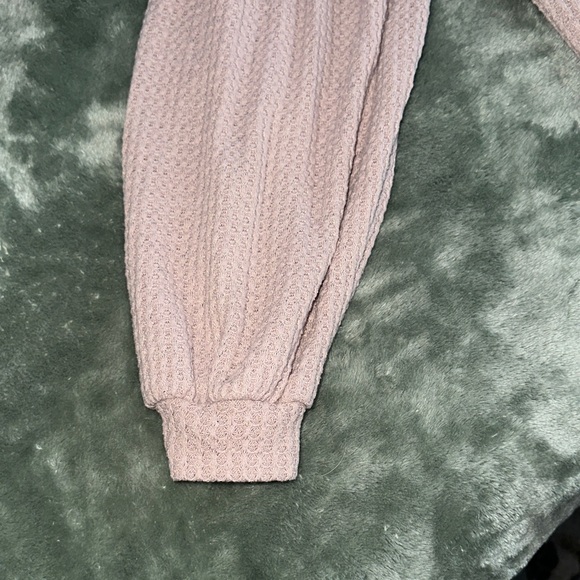 Soft Waffle Knit V-Neck Sweater - Altar’d State - Picture 4 of 9